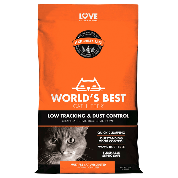 Save on World's Best Clumping Low Tracking Unscented MultiCat Corn Cat