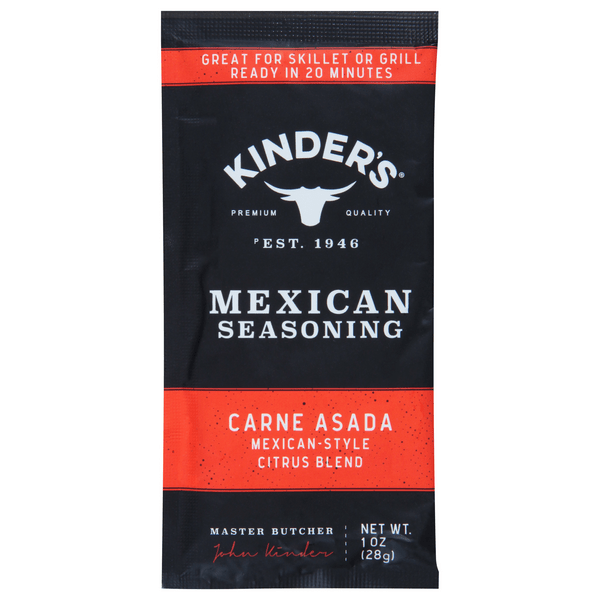 Save on Kinder's Mexican Seasoning Carne Asada Order Online Delivery