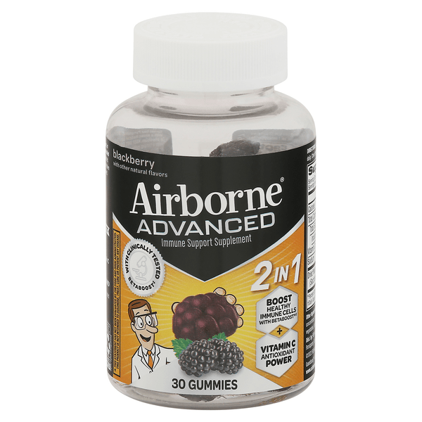 Save on Airborne Advanced Immune Support Gummies Blackberry Order