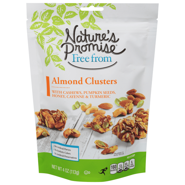 Save on Nature's Promise Almond Clusters with Cashews Pumpkin Seeds