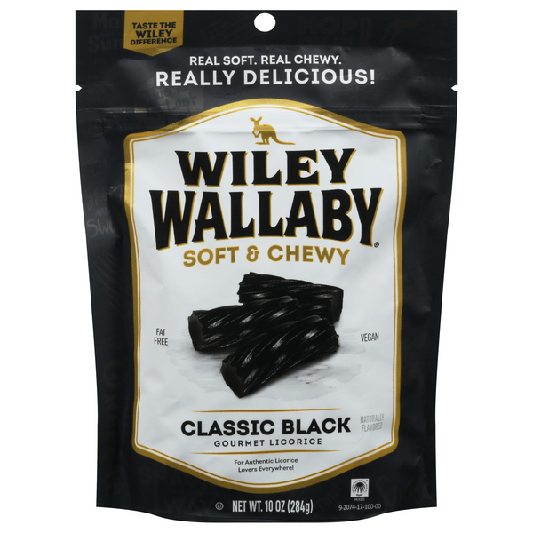 Save on Wiley Wallaby Soft & Chewy Gourmet Licorice Classic Black Vegan