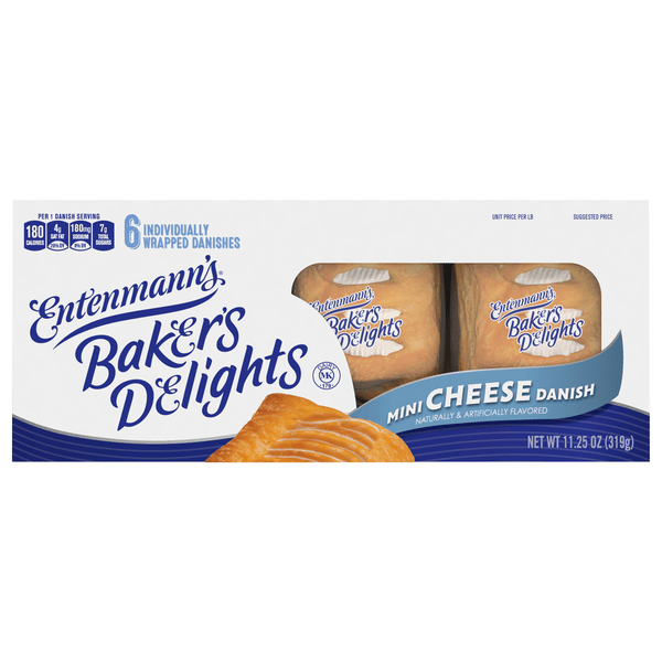 Save on Entenmann's Minis Cheese Danish Snack Cakes 6 ct Order Online