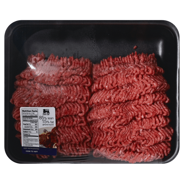 Save on Food Lion Ground Round Beef 85 Lean 15 Fat Order Online Delivery Food Lion