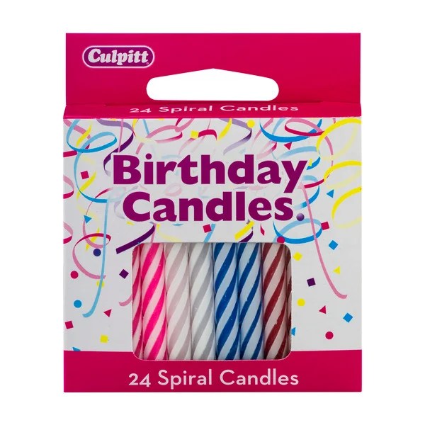 Save on Culpitt Birthday Candles Spiral Candles Multi Order Online