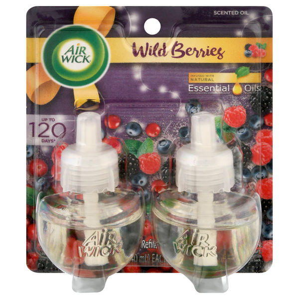 Save on Air Wick Essential Oils Scented Oil Refills Wild Berries Order