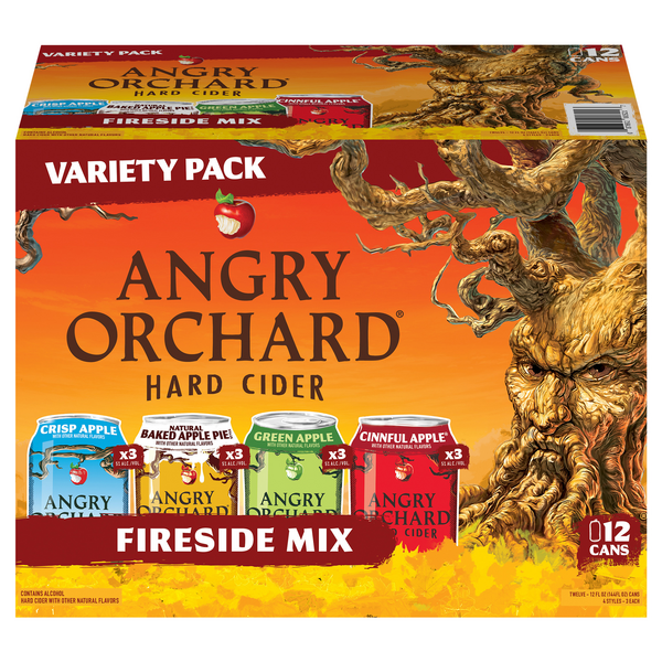 Save on Angry Orchard Fireside Mix Hard Cider Variety Pack 12 pk