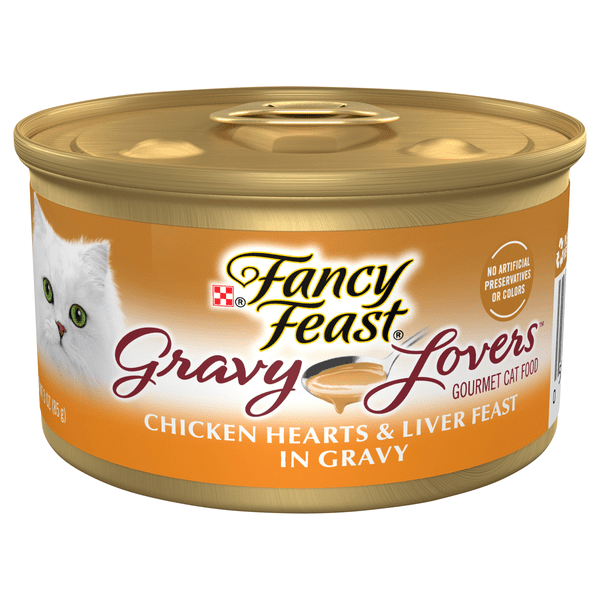 Save on Fancy Feast Gravy Lovers Chicken Hearts & Liver Feast Wet Cat
