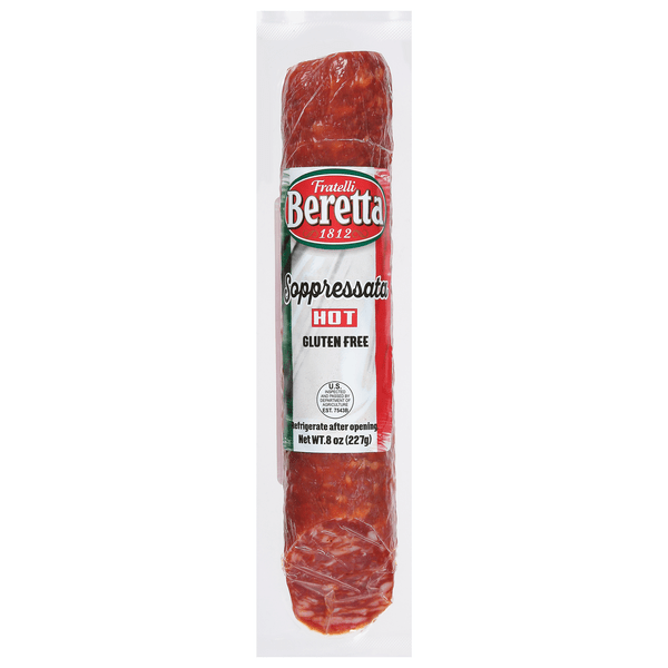 Save on Fratelli Beretta Soppressata Hot Gluten Free Order Online