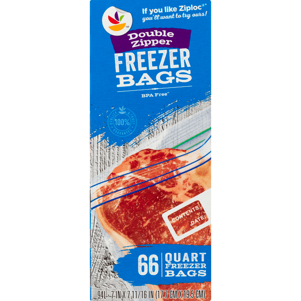 Save on Stop & Shop Double Zipper Quart Freezer Bags Order Online