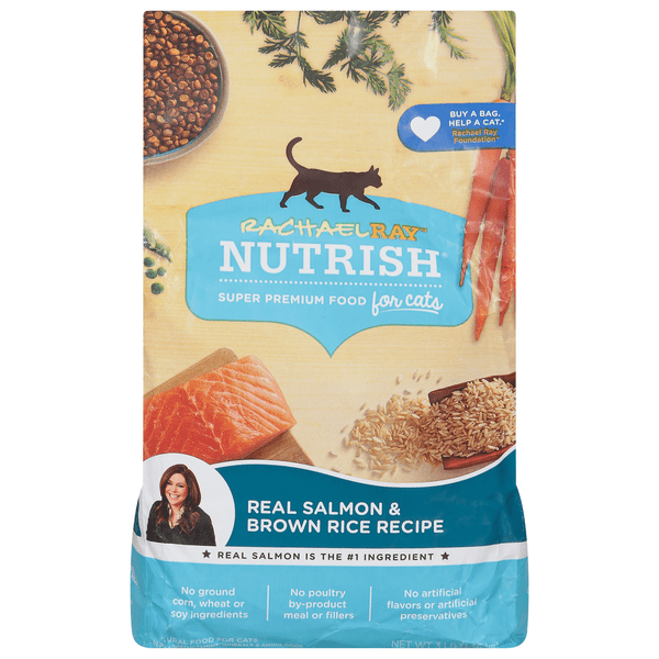 Save on Rachael Ray Nutrish Dry Cat Food Real Salmon & Brown Rice