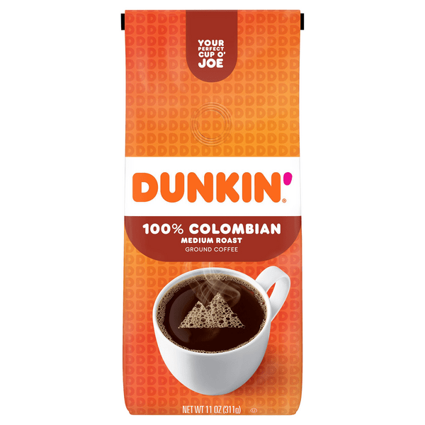 Save on Dunkin' 100 Colombian Medium Roast Coffee (Ground) Order