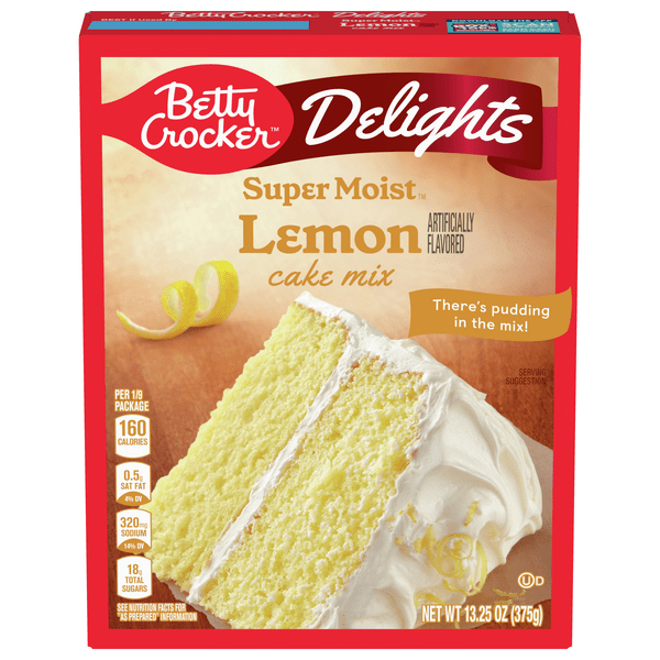 Save on Betty Crocker Delights Super Moist Cake Mix Lemon Order Online