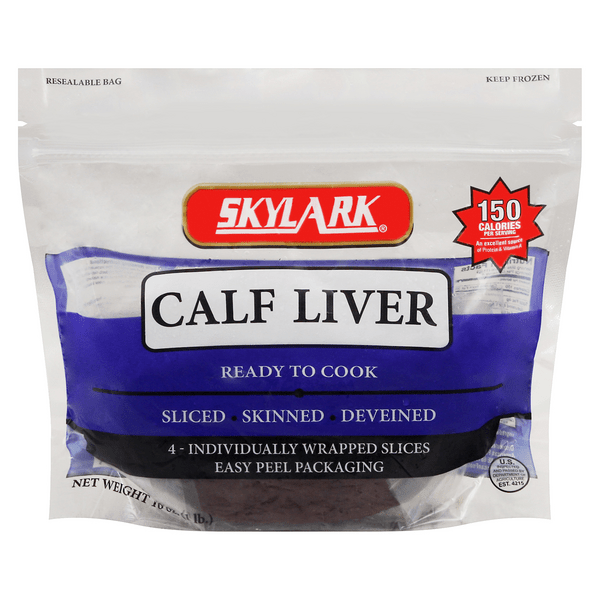 Save on Skylark Calf Liver Sliced 4 ct Frozen Order Online Delivery