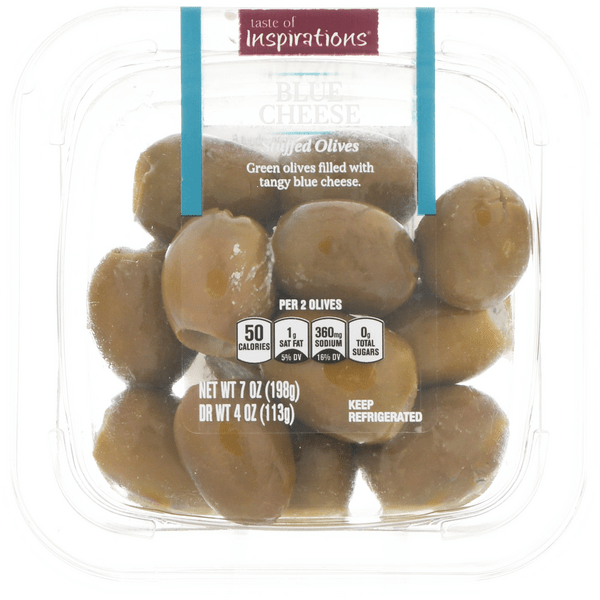 Save on Taste of Inspirations Stuffed Olives Blue Cheese Order Online