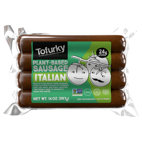 Save on Tofurky PlantBased Sausage Italian Vegan 4 ct Order Online
