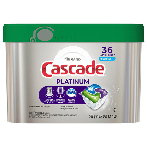 Save on Cascade Platinum Dawn Fresh Scent Dishwasher Detergent