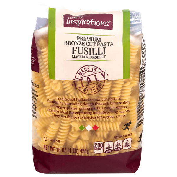 Save on Taste of Inspirations Premium Fusilli Pasta Bronze Cut Order