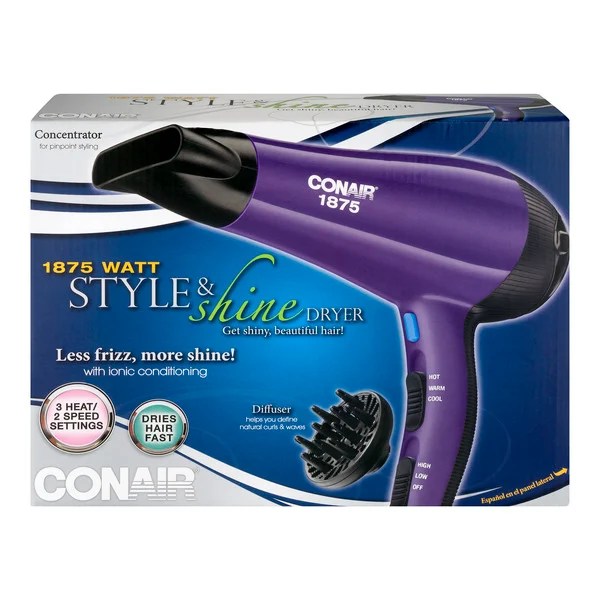 Save on Conair 1875 watt Style & Shine Hair Dryer Order Online Delivery