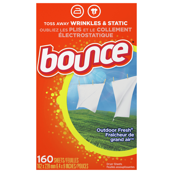 Save on Bounce Outdoor Fresh Fabric Softener Dryer Sheets Order Online