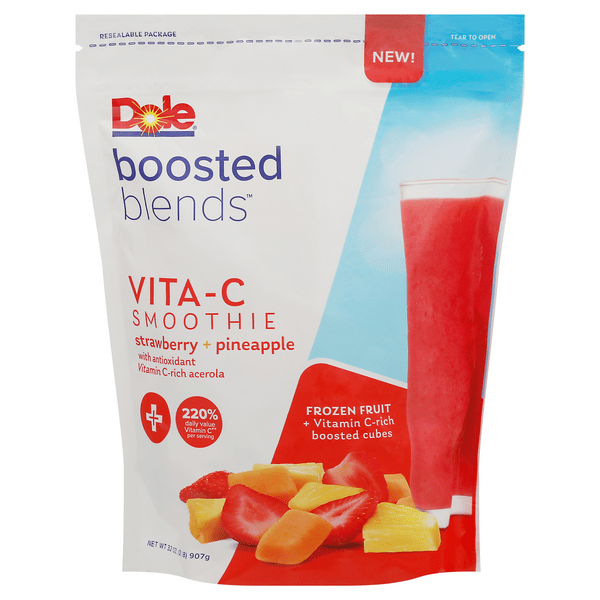 Save on Dole Boosted Blends VITAC Smoothie Strawberry + Pineapple