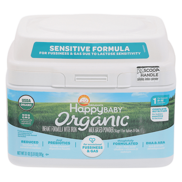 Save on Happy Baby Organics Milk Based Stage 1 Infant Powder Sensitive