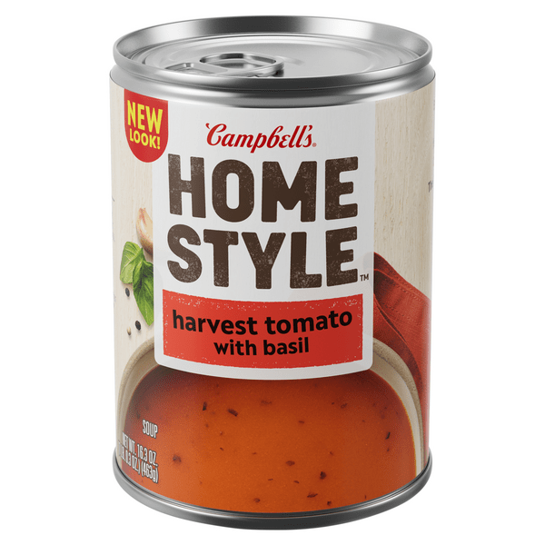 Save on Campbell's Homestyle Harvest Tomato with Basil Soup Order