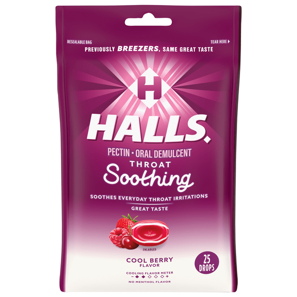Save on Halls Breezers Throat Drops Cool Berry Order Online Delivery