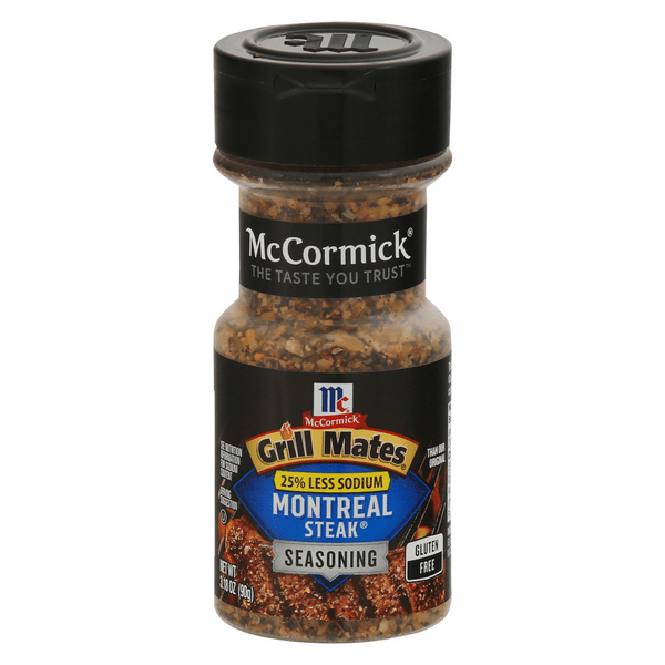 Save on McCormick Grill Mates Montreal Steak Seasoning 25 Less Sodium