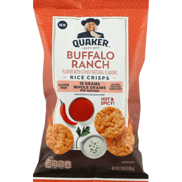 Save on Quaker Rice Crisps Buffalo Ranch Hot & Spicy Gluten Free Order