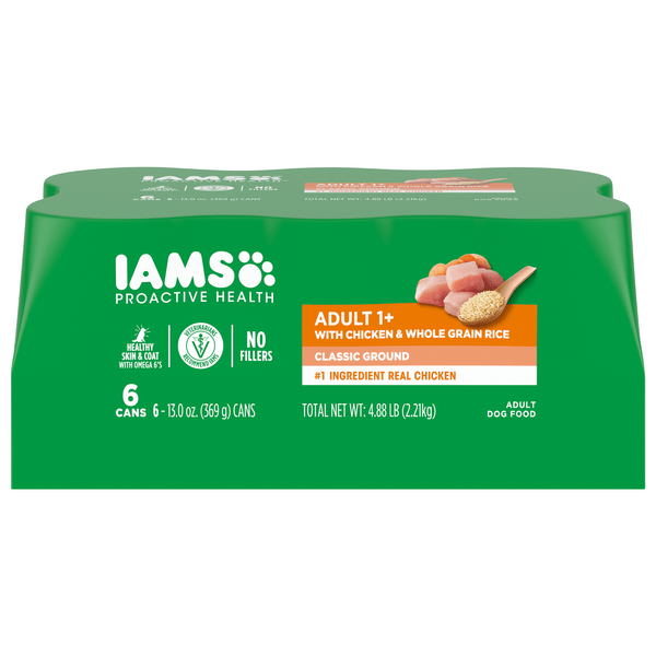 Save on IAMS Proactive Health Classic Ground Adult Wet Dog Food Chicken
