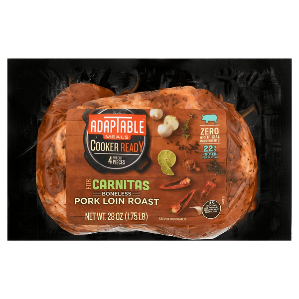 Save on Adaptable Meals Cooker Ready Boneless Pork Loin Roast Carnitas