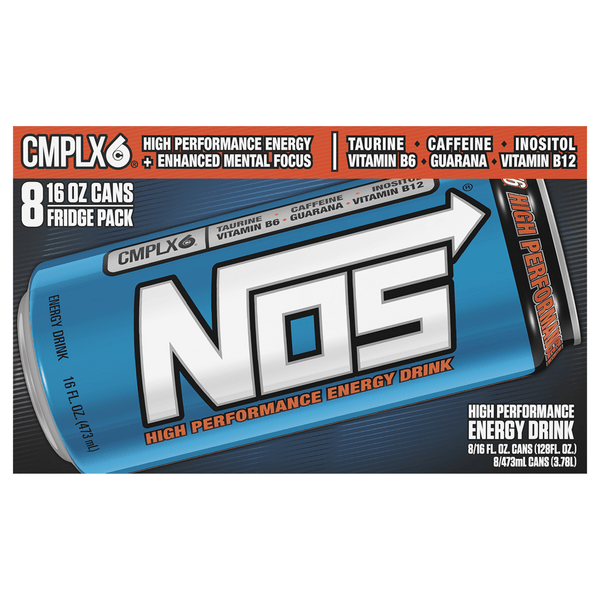 Save on NOS High Performance Energy Drink 8 pk Order Online Delivery