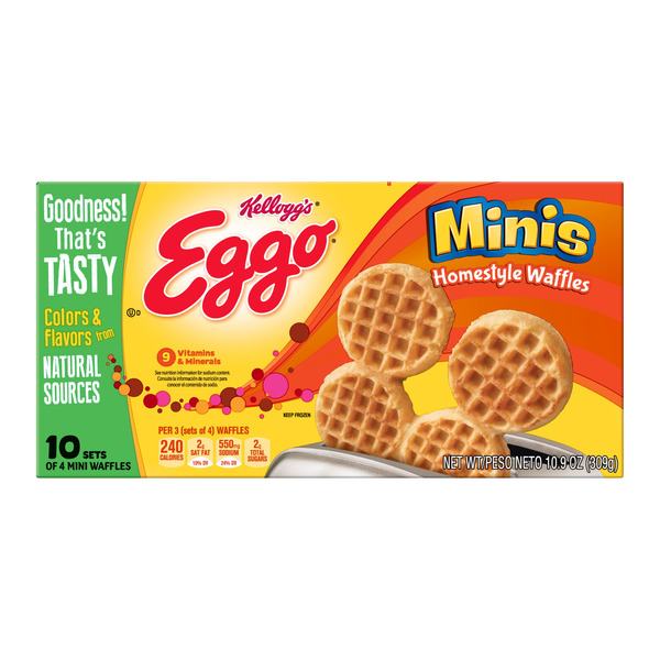 Save on Kellogg's Eggo Waffles Homestyle Minis 10 ct Order Online