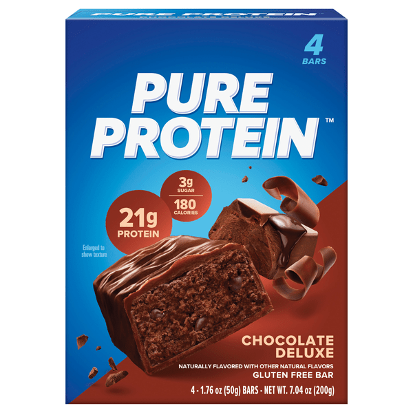 Save on Pure Protein Gluten Free Chocolate Deluxe 21g Protein Bar 4