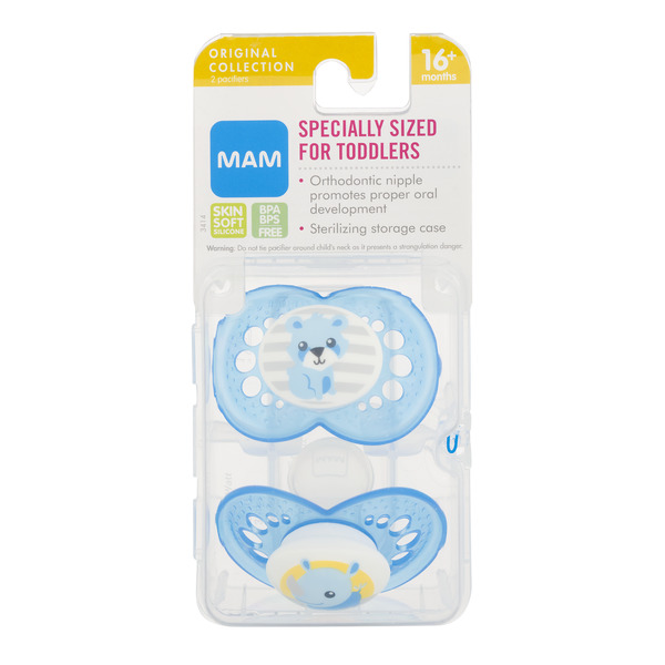 Save on MAM Original Collection Pacifiers 16+ Months Order Online Delivery Stop & Shop