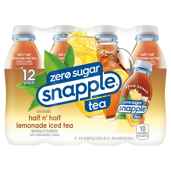 Save on Snapple Zero Sugar Half 'n Half Lemonade Iced Tea 12 pk Order Online Delivery MARTIN'S