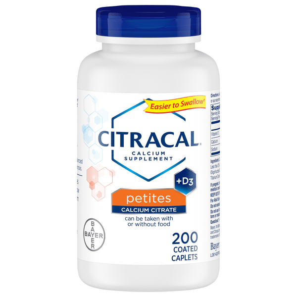 Save on Citracal Calcium Citrate Petites with Vitamin D3 Coated Caplets