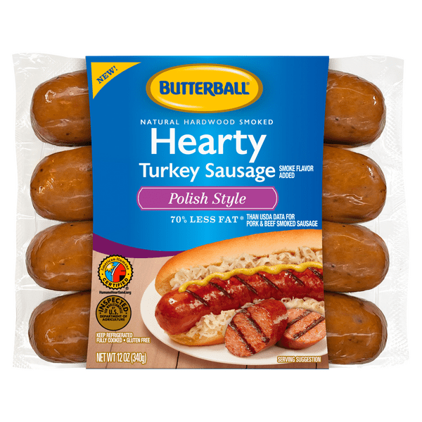 Save on Butterball Hearty Turkey Sausage Polish Style 4 ct Order