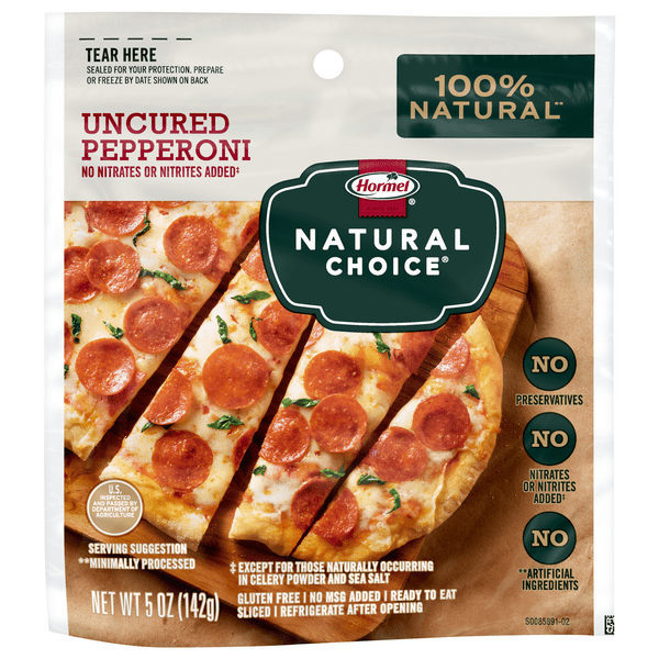 Save on Hormel Natural Choice Uncured Pepperoni Ready To Eat Sliced