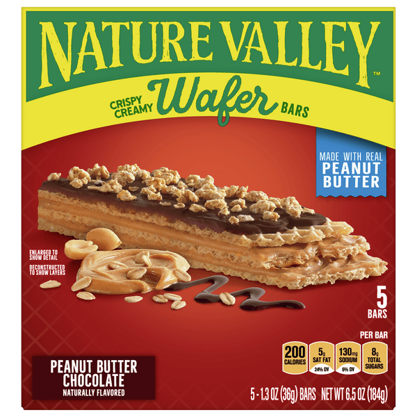Save on Nature Valley Wafer Bars Crispy Creamy Peanut Butter Chocolate