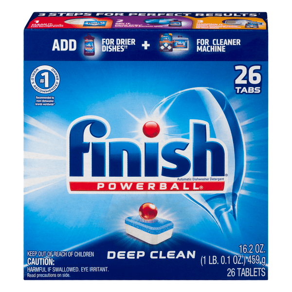 Save on FINISH Powerball Deep Clean Dishwasher Detergent Tabs Order