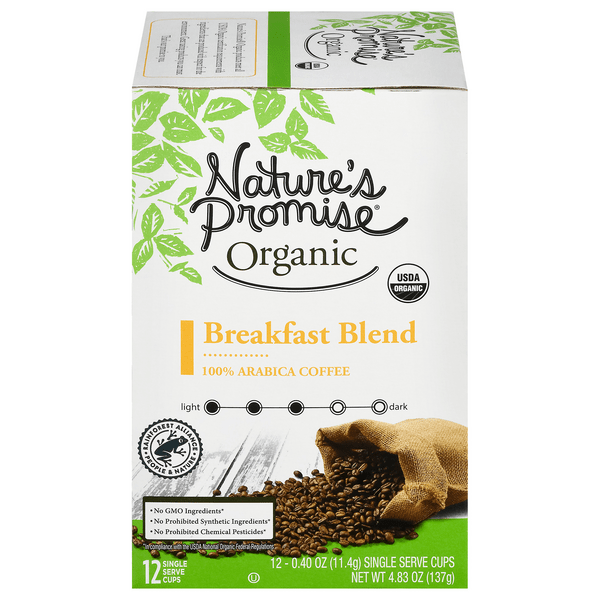 Save on Nature's Promise Organic Breakfast Blend Medium Roast Coffee K