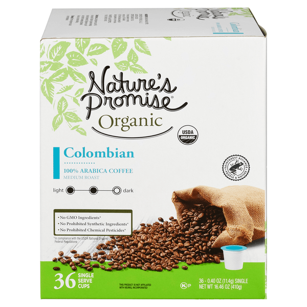 Save on Nature's Promise Organic 100 Arabica Colombian Coffee Single