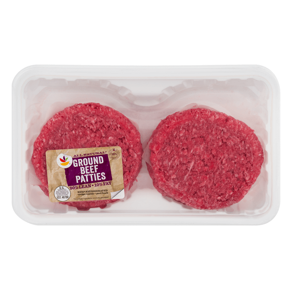 Save on Our Brand Ground Beef Patties 90 Lean 4 ct Fresh Order