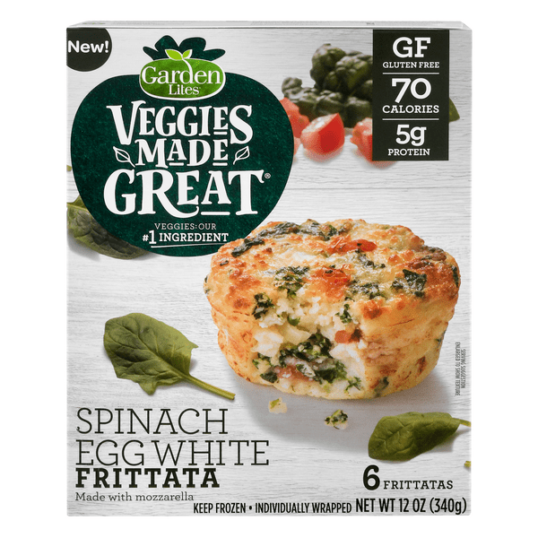 Save on Garden Lites Veggies Made Great Frittata Spinach Egg White 6