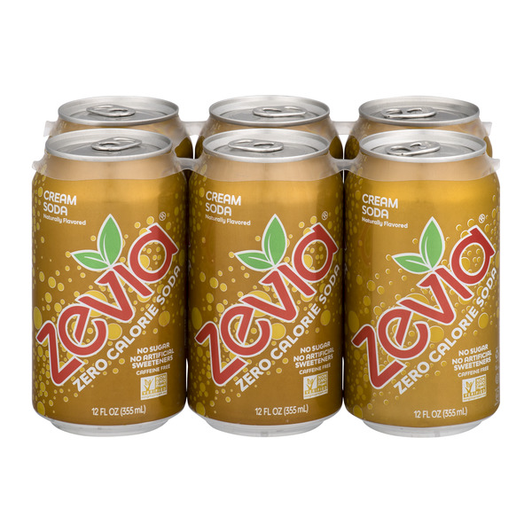 Save on Zevia Zero Calorie Soda Cream Soda 6 pk Order Online Delivery