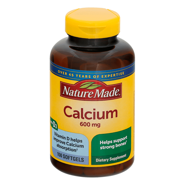 Save on Nature Made Calcium 600 mg with Vitamin D3 Dietary Supplement