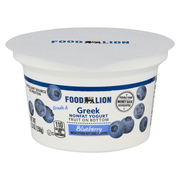 Save on Food Lion Greek Yogurt Fruit On The Bottom Blueberry Non Fat
