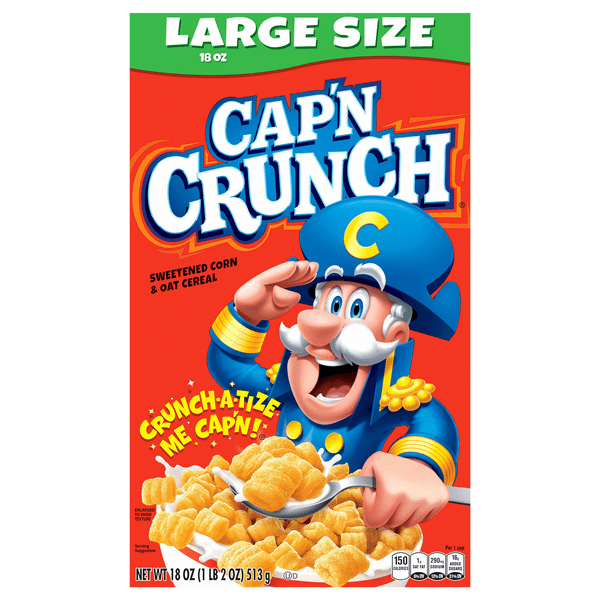 Save on Quaker Cap'n Crunch Cereal Large Size Order Online Delivery