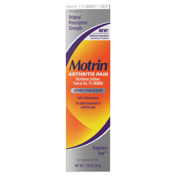 Save on Motrin Arthritis Pain Reliever Topical Gel Order Online